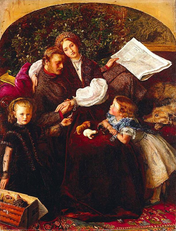 Sir John Everett Millais Peace Concluded Germany oil painting art